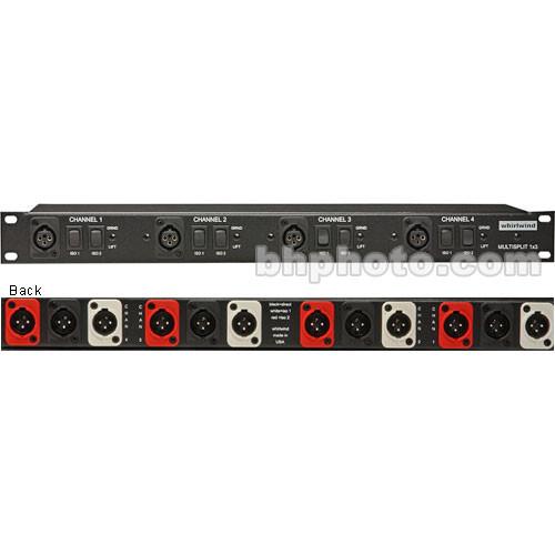 Whirlwind Multisplitter 4 - Rack-mountable Microphone MLTSP1X3, Whirlwind, Multisplitter, 4, Rack-mountable, Microphone, MLTSP1X3