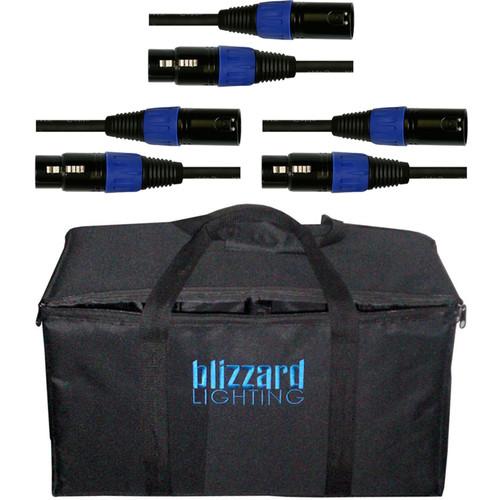 Blizzard Lighting Three 5' DMX Cables/Carry Bag Kit 3-DMX-BAG