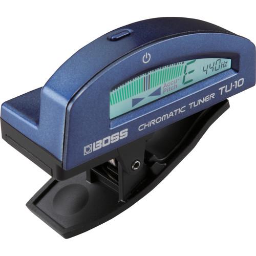 BOSS TU-10 Clip-On Chromatic Tuner (Blue) TU-10-BU