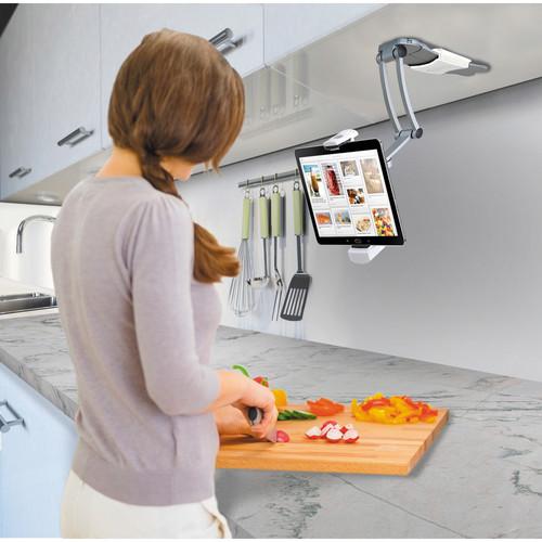 CTA Digital 2-in-1 Kitchen Mount Stand for All iPads PAD-KMS
