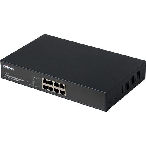 EDIMAX Technology 8-Port 10/100 BaseT Desktop PoE Web ES-5808P