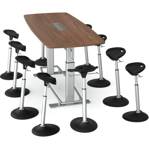 Focal Upright Furniture Confluence 8 Table and CBN-3000-WA-BK, Focal, Upright, Furniture, Confluence, 8, Table, CBN-3000-WA-BK