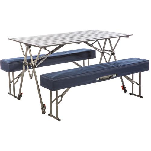 KAMP-RITE Kwik Set Table with Folding Benches KSTB224