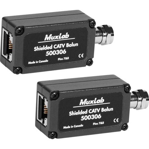 MuxLab  Shielded CATV Balun (2-Pack) 500306-2PK