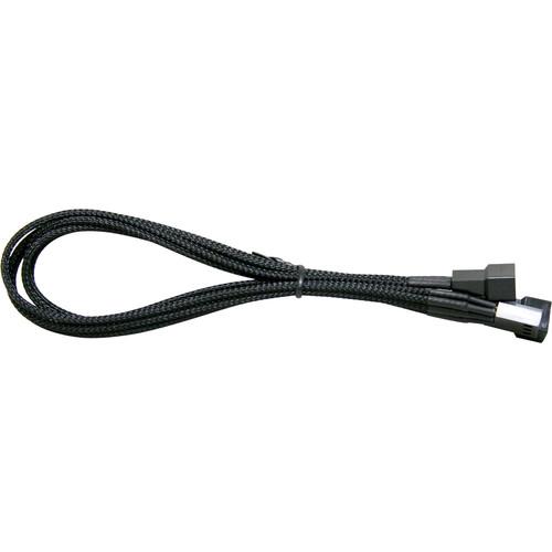 NZXT 3-Pin Fan Y-Sleeved Extension Cable (Black) CA-CB-3P-Y, NZXT, 3-Pin, Fan, Y-Sleeved, Extension, Cable, Black, CA-CB-3P-Y,