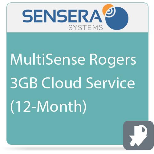 Sensera MultiSense Rogers 3GB Cloud Service (12-Month) CS-XR-YC3, Sensera, MultiSense, Rogers, 3GB, Cloud, Service, 12-Month, CS-XR-YC3