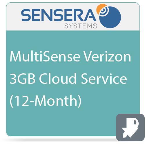 Sensera MultiSense Verizon 3GB Cloud Service (12-Month), Sensera, MultiSense, Verizon, 3GB, Cloud, Service, 12-Month,