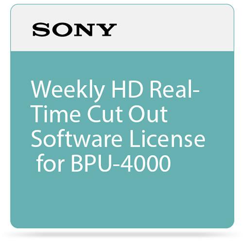 Sony Weekly HD Real-Time Cut Out Software License SZC-2001W