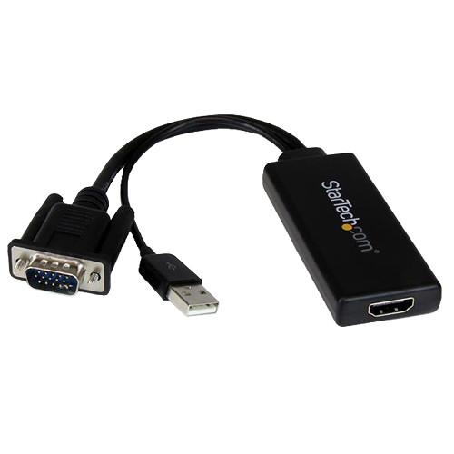 StarTech VGA to 1080p HDMI Adapter with USB Audio & VGA2HDU