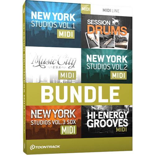 Toontrack Session Drummers MIDI 6 Pack - Drum MIDI Packs TT060SN