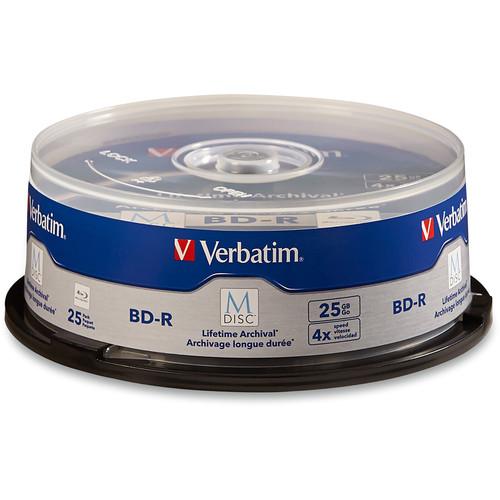 Verbatim 25GB BD-R 4x M-Discs with Branded Surface 98909