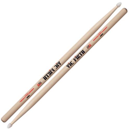 VIC FIRTH American Classic Nylon Tip Hickory Drumsticks 5BN 5BN