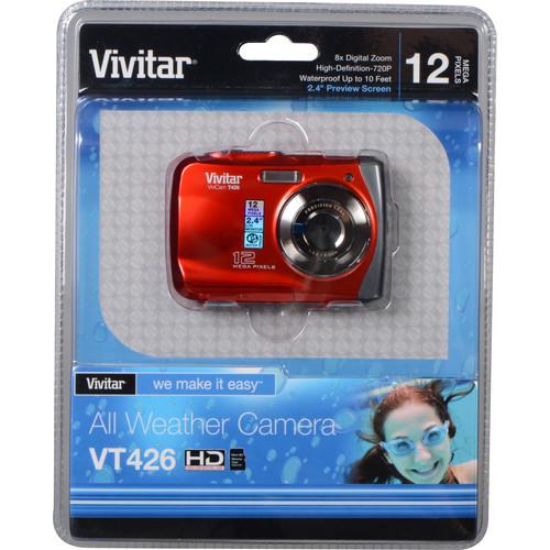 Vivitar ViviCam T426 Digital Camera (Red) VT426-RED-INT