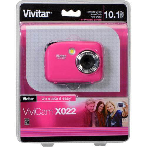 Vivitar ViviCam X022v2 Digital Camera (Pink) VX022-PNK-INT