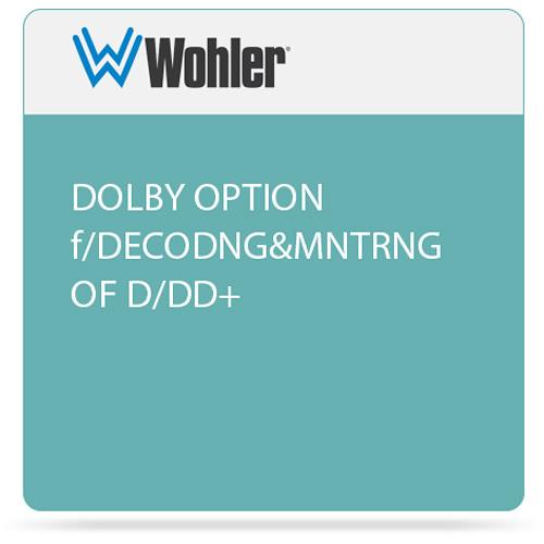 Wohler Dolby D/E/DD  Decoding & Monitoring Card OPT-DOLB