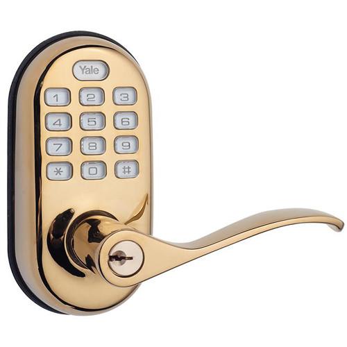 Yale YRL210 Push-Button Keyless Entry Lever Lock YRL210-NR-605