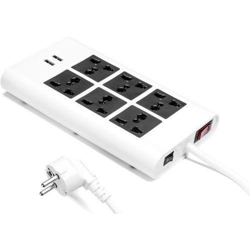 Yubi Power FLAT-EU 6-Outlet Surge Protector with USB FLAT-EU, Yubi, Power, FLAT-EU, 6-Outlet, Surge, Protector, with, USB, FLAT-EU,