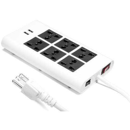 Yubi Power FLAT-USA 6-Outlet Surge Protector with USB FLAT-USA