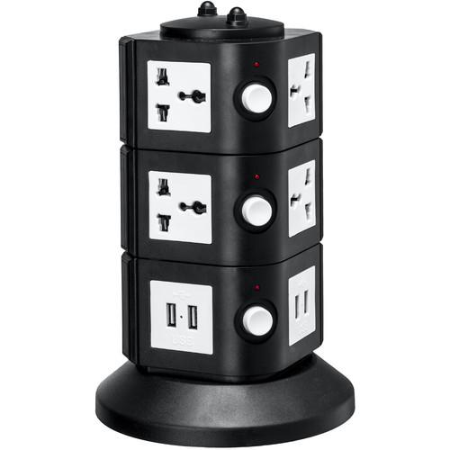 Yubi Power Power Tower with 8 Surge-Protected TOW-3L-UNI