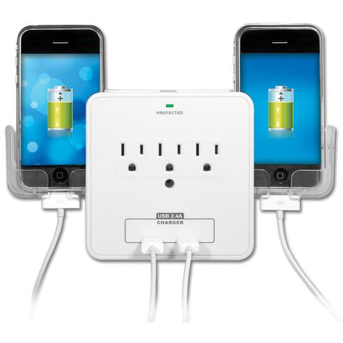 Yubi Power Wall Charging Station with 3 Outlets YBW3P2US21PH, Yubi, Power, Wall, Charging, Station, with, 3, Outlets, YBW3P2US21PH,