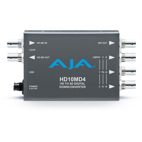 AJA HD-SDI to SD-SDI Digital and Analog Down-Converter HD10MD4