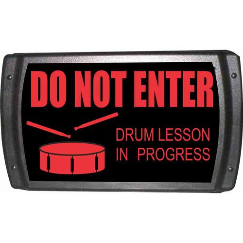 American Recorder OAS-2007-RD DRUM LESSON Sign OAS-2007-RD