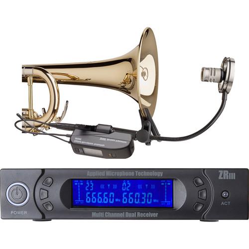 AMT P800BM-5C Bell Mounted Wireless Trumpet Microphone P800BM-5C, AMT, P800BM-5C, Bell, Mounted, Wireless, Trumpet, Microphone, P800BM-5C