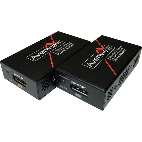 Avenview 4K DisplayPort Extender Set over FO-DP4K-300-EMIX