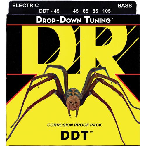 DR Strings DDT - Drop-Down Tuning - Electric Bass Guitar DDT-45