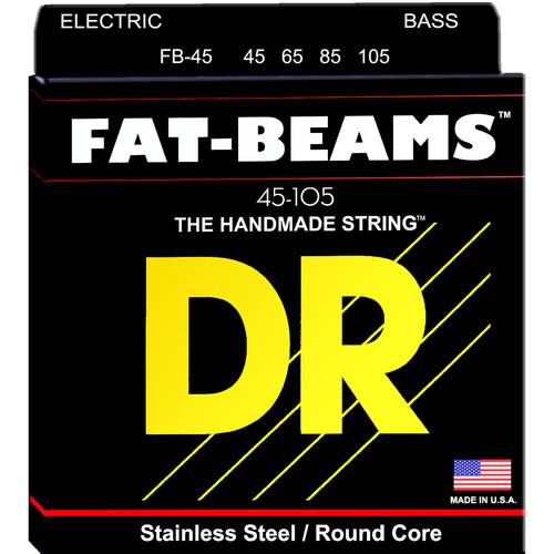 DR Strings Fat Beams Stainless Steel Electric Bass Guitar FB-45