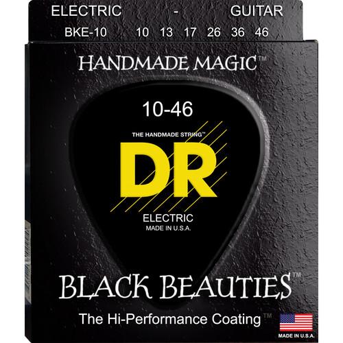 DR Strings K3 Black Beauties - Black-Coated Electric BKE-10, DR, Strings, K3, Black, Beauties, Black-Coated, Electric, BKE-10,