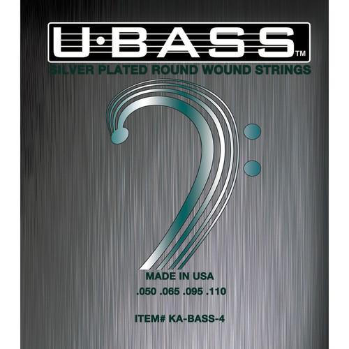 KALA Metal Round Wound U-Bass Strings (Set of 4) KA-BASS-4, KALA, Metal, Round, Wound, U-Bass, Strings, Set, of, 4, KA-BASS-4,