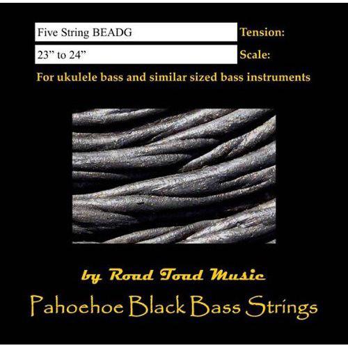 KALA Road Toad U-Bass Strings (5 String, Black) RT-BASS5