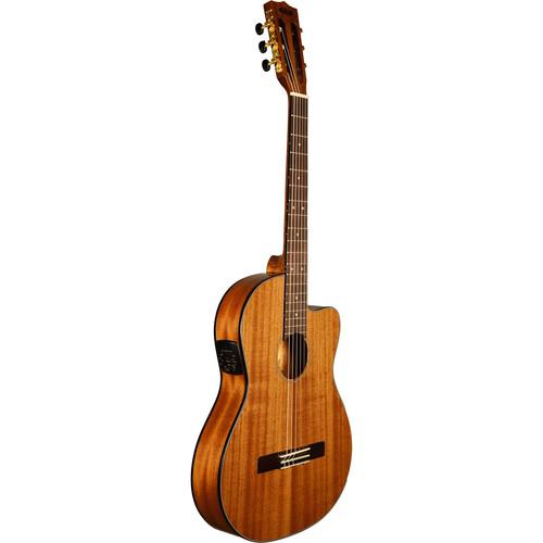 KALA Thinline Nylon String Acoustic Electric Guitar KA-GTR-MTN-E