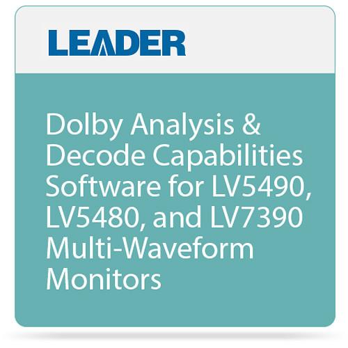 Leader Dolby Analysis & Decode DOLBY OPTION 1100, Leader, Dolby, Analysis, Decode, DOLBY, OPTION, 1100,