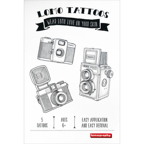 Lomography Temporary Tattoos (5-Pack, Various Designs)