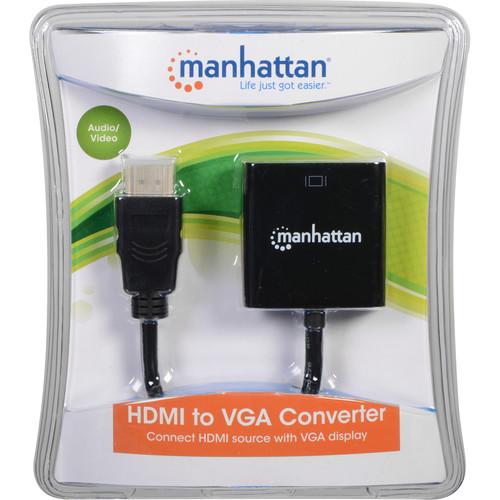 Manhattan  HDMI to VGA Converter (Black) 151436, Manhattan, HDMI, to, VGA, Converter, Black, 151436, Video