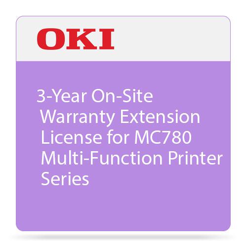 OKI 3-Year On-Site Warranty Extension for MC780 38035003