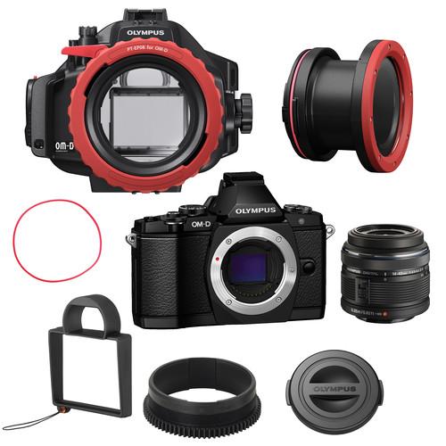 Olympus E-M5 Underwater Bundle with 14-42mm Lens V204041BU050, Olympus, E-M5, Underwater, Bundle, with, 14-42mm, Lens, V204041BU050