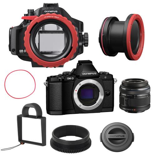 Olympus E-M5 Underwater Bundle with 14-42mm Lens V204041BU050