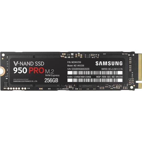 Samsung 256GB 950 Pro M.2 NVMe Internal SSD MZ-V5P256BW