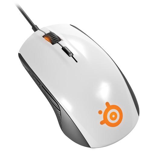 SteelSeries Rival 100 Optical Gaming Mouse (White) 62335