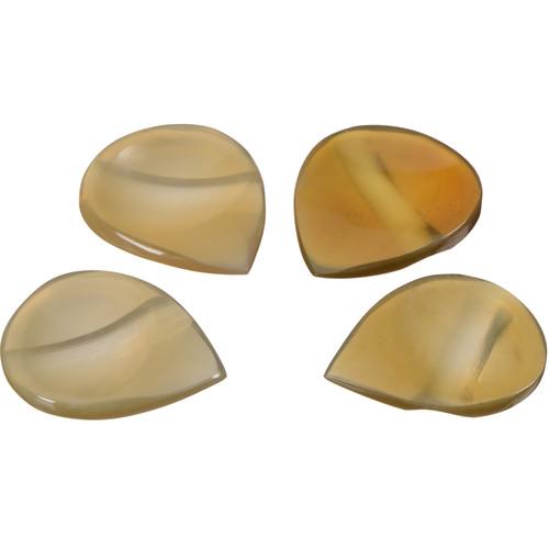 Timber Tones Groove Tones Clear Horn Guitar Picks (4-Pack) GTCH4