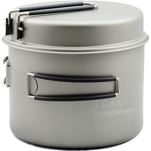 Toaks Outdoor Titanium 1600mL Pot with Pan CKW-1600