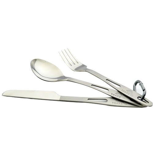 Toaks Outdoor Titanium 3-Piece Cutlery Set SLV-02