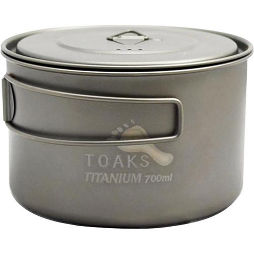 Toaks Outdoor Titanium Wide-Mouth Pot (700mL), Toaks, Outdoor, Titanium Wide-Mouth, Pot, 700mL,