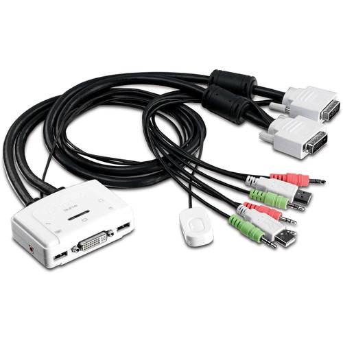 TRENDnet TK-214i 2-Port DVI USB KVM Switch Kit with Audio