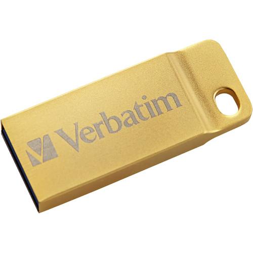 Verbatim 16GB Metal Executive USB 3.0 Flash Drive (Gold) 99104, Verbatim, 16GB, Metal, Executive, USB, 3.0, Flash, Drive, Gold, 99104