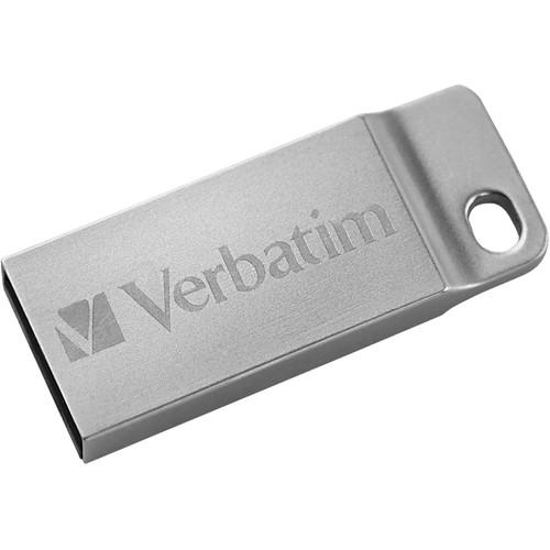 Verbatim 16GB Metal Executive USB Flash Drive (Silver) 98748, Verbatim, 16GB, Metal, Executive, USB, Flash, Drive, Silver, 98748,