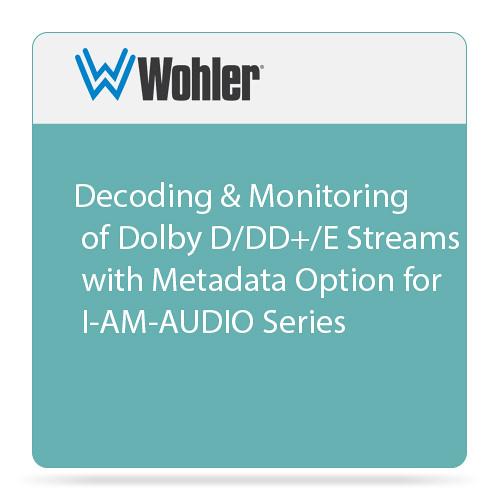 Wohler Decoding & Monitoring of Dolby D/DD /E OPT-DOLBY, Wohler, Decoding, Monitoring, of, Dolby, D/DD, /E, OPT-DOLBY,